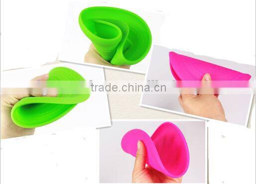 China supplier professional soft durable silicone frisbee for dogs