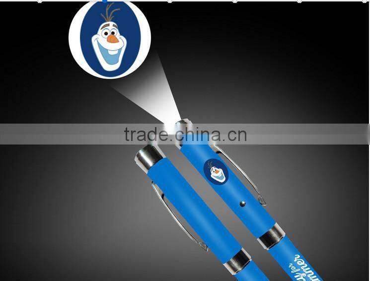 led pen, led light pen,led projector ballpen, custom logo projector pen for promotional gifts,2015 promotional gifts custom pen