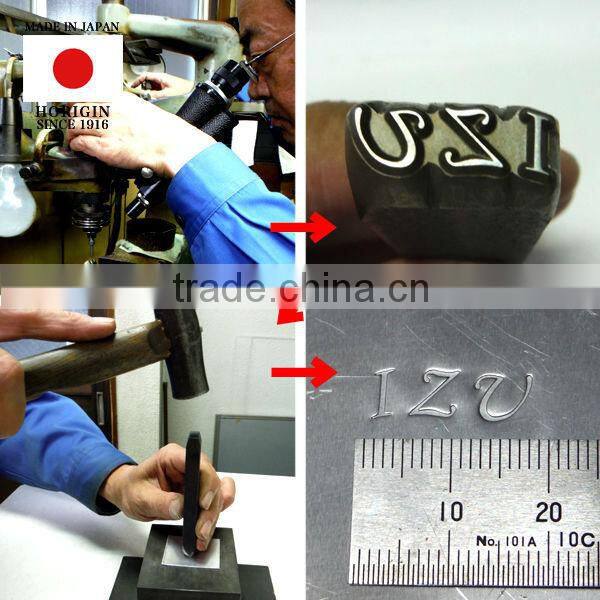 Accurate and Reliable hand stamp punch for jewelry marking with durable made in Japan