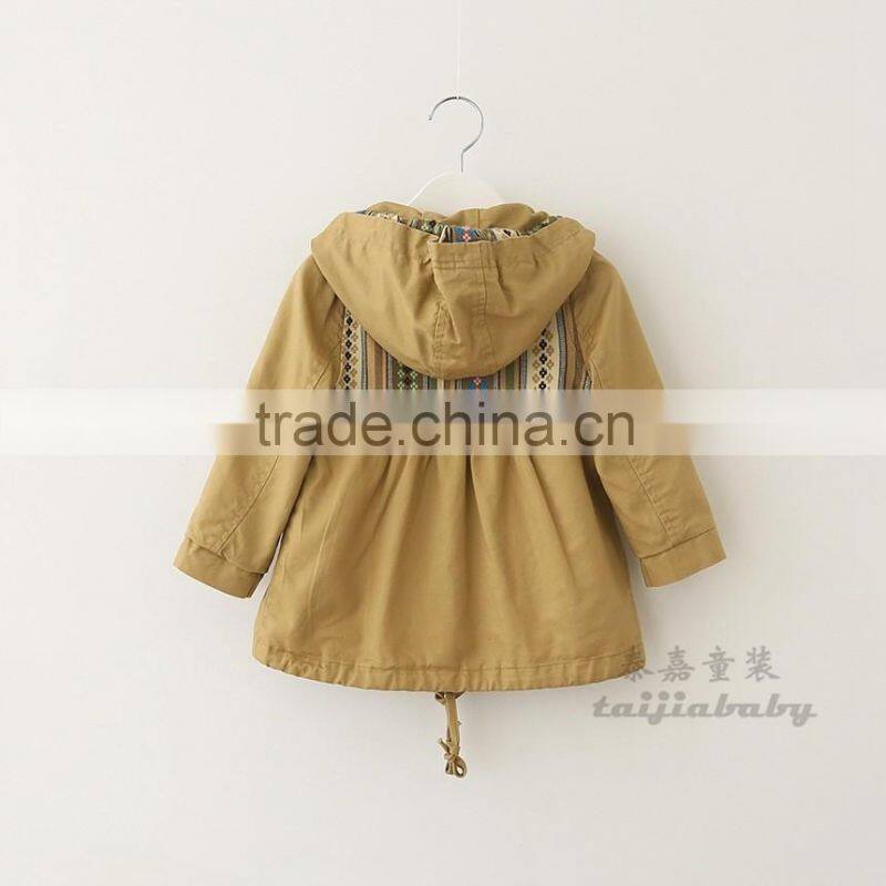 2016 new design fashion children girls coat three colors cotton winter coat kids overcoat