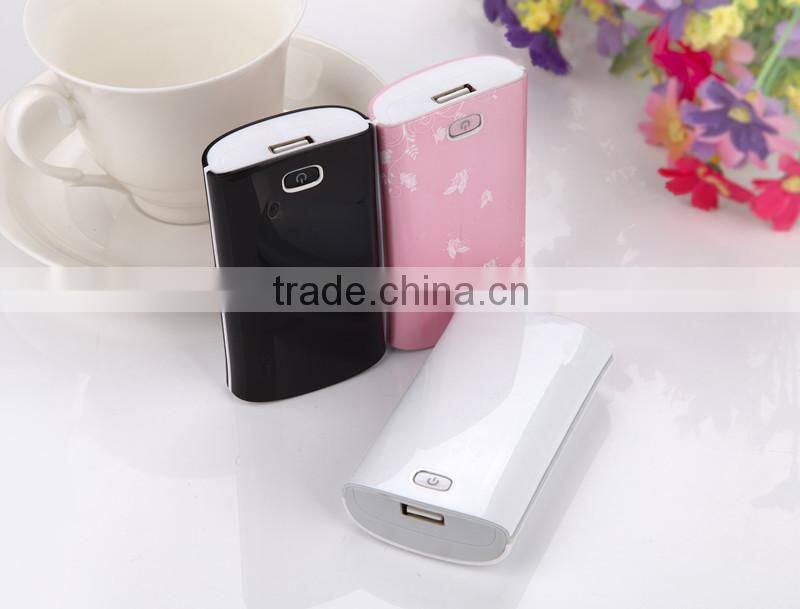 Low price with charging line inside beauty battery charger 5600mah