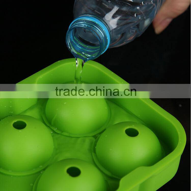 2015 How to make sphere ice cubes/ice ball mold silicone in China