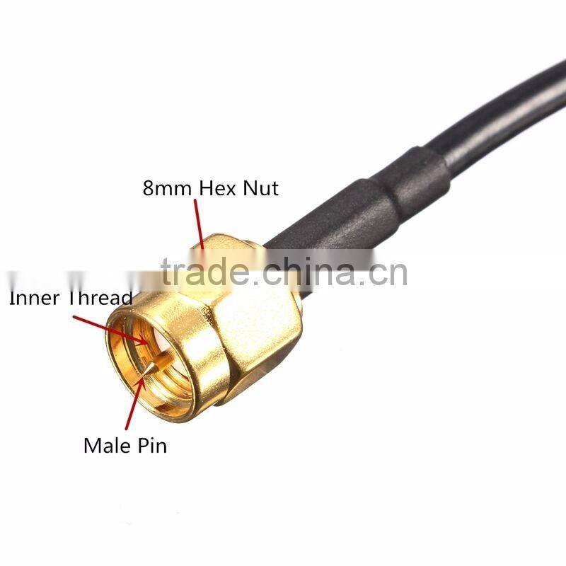 Brand new digital car radio tv antenna outdoor uhf vhf Aerial Connector with Amplifier Power antenna