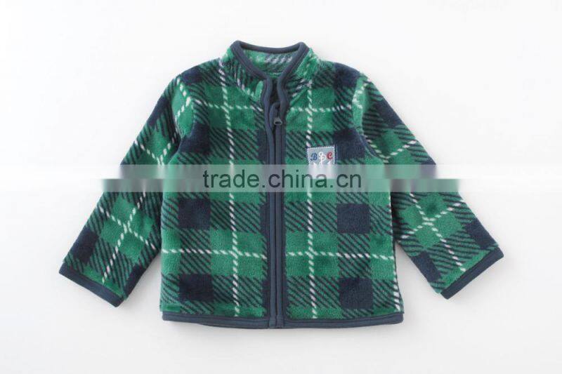 Japanese wholesale products cute stock jackets baby clothes check pattern for winter infant wear children garment kids clothing