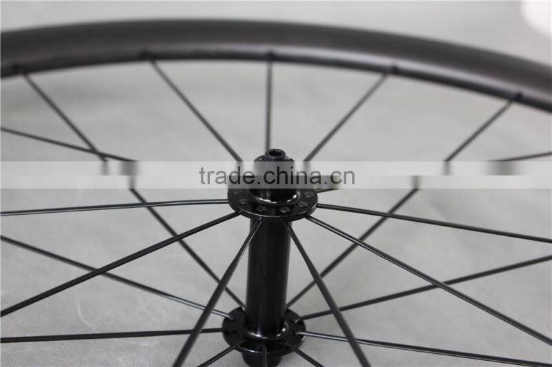 40T powerway hub black tubular carbon road bike carbon wheelset UD Matt carbon wheels W40T