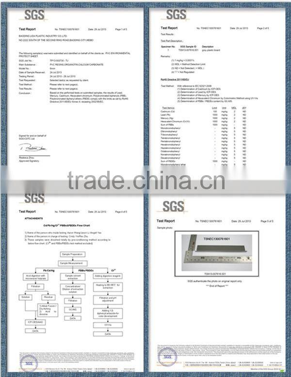 PVC wall cladding sheet