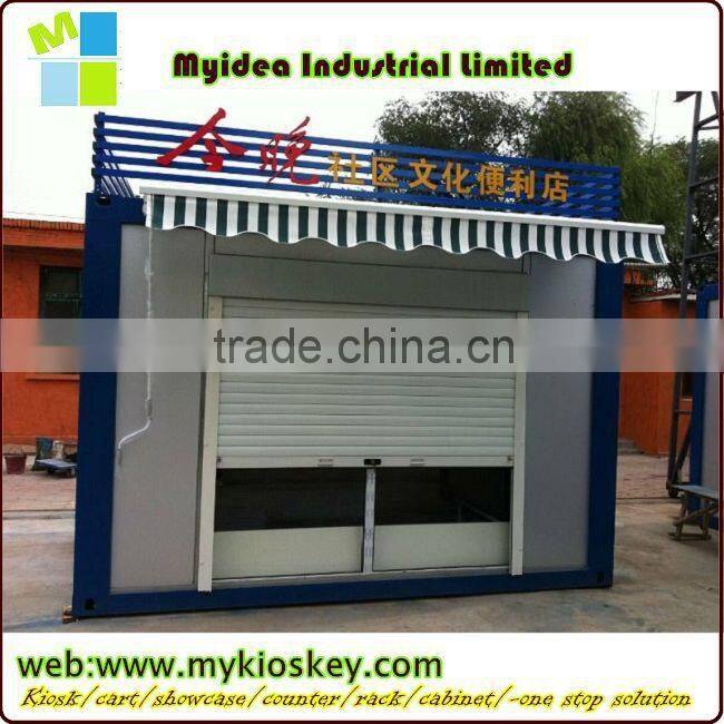 New designed style for durable outdoor food kiosk,mobile coffee carts kiosk,bubble tea kiosk