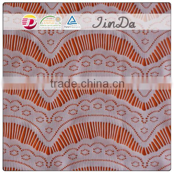 New arrival elegant ripple pattern lace for wedding dress