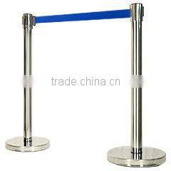 STAINLESS RETRACTABLE CROWD QUEUE CONTROL BARRIER SECURITY POSTS SAFETY