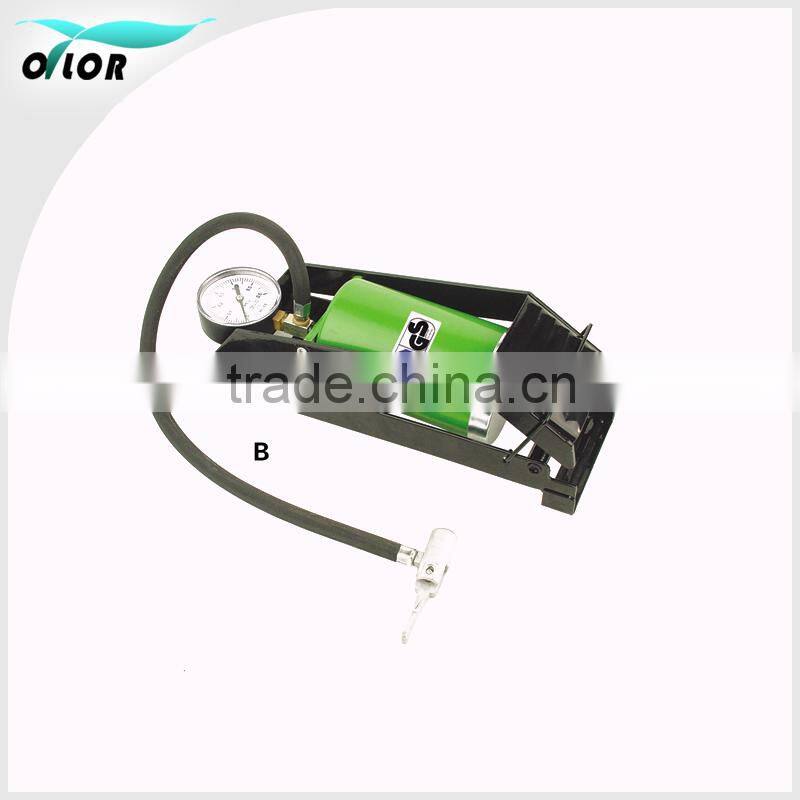 Portable Foot Operated Cylinder Tire Pump Inflator for Basketball Bicycle Bike