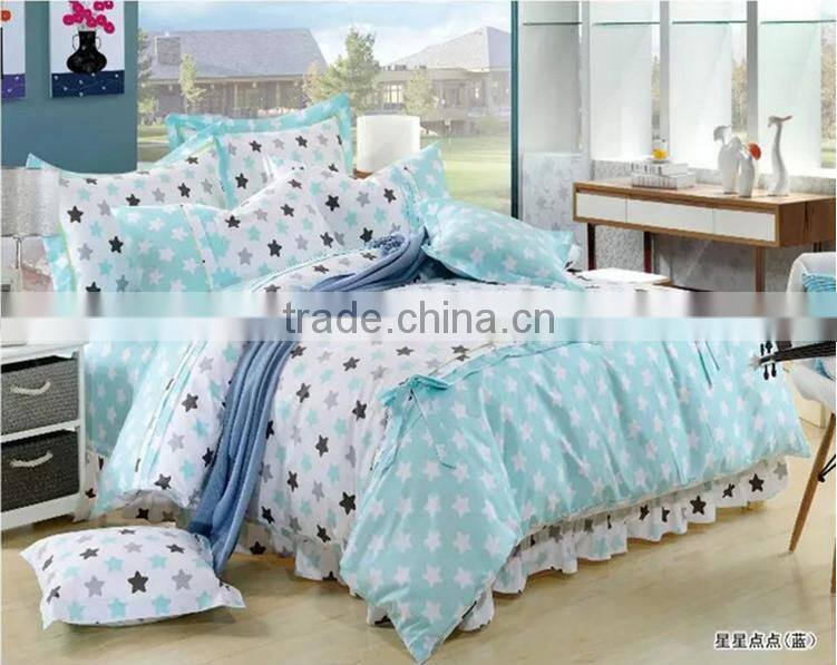 100% cotton star Design multicolour printed & dyed fabric of hometextile
