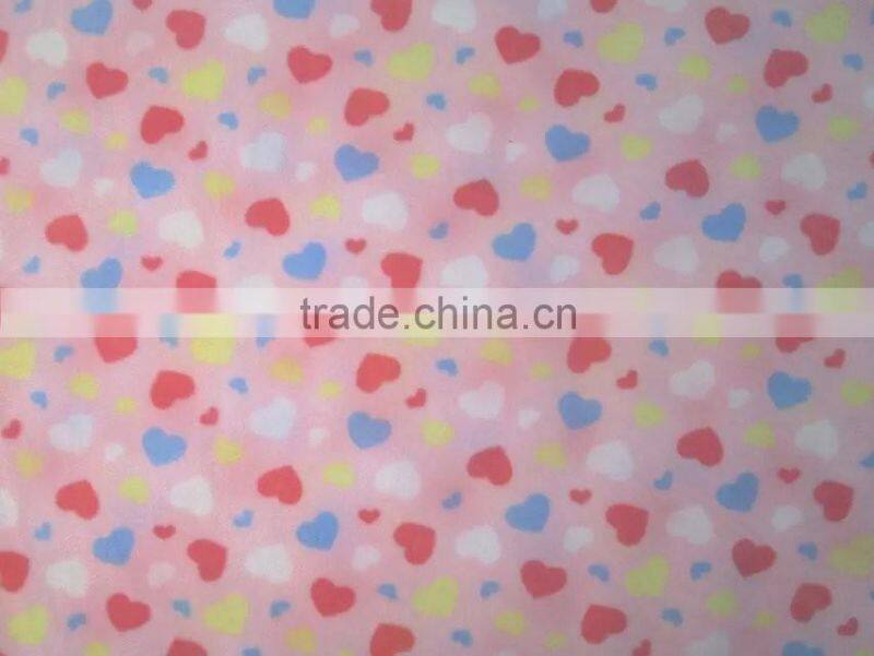 100% polyester flannel fleece fabric