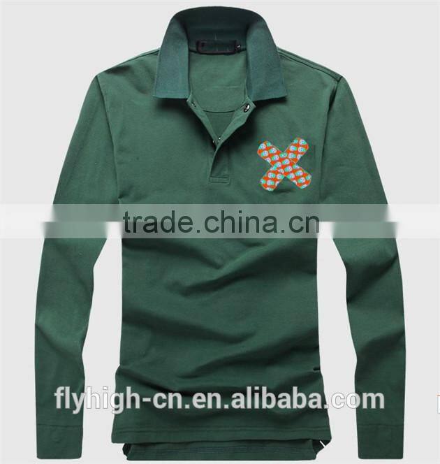 New Style Casual Long Sleeve unisex Polo T Shirt