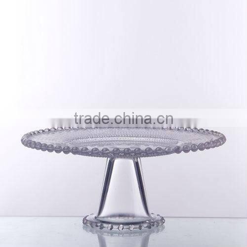 Hi Qualigy Clear Glass Cake plate