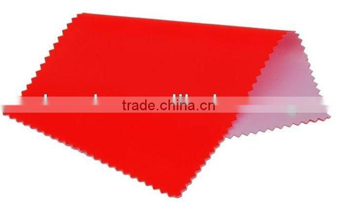fluorescent PVC coated polyester reflective fabric for rain coat safety vest warning triangle