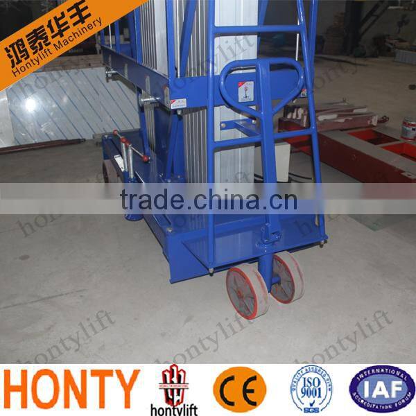 electric air hydraulic motorcycle potable man lift