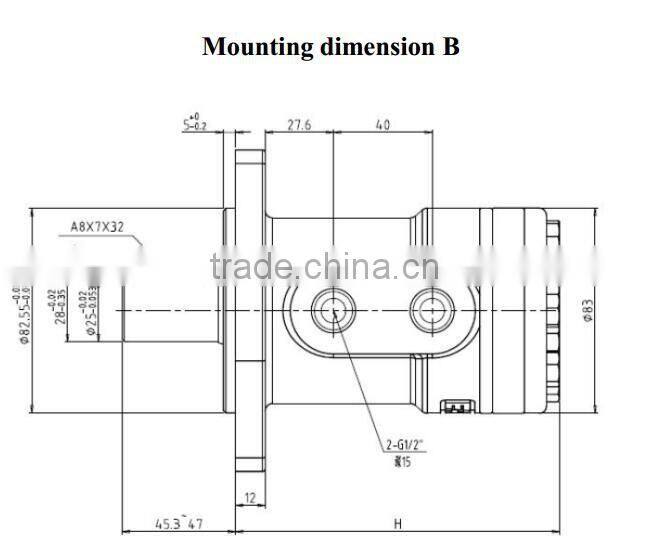 Jinning Eaton JA/JS/JH series hydraulic motor replace char-lynn H(101) S(103) orbital motor
