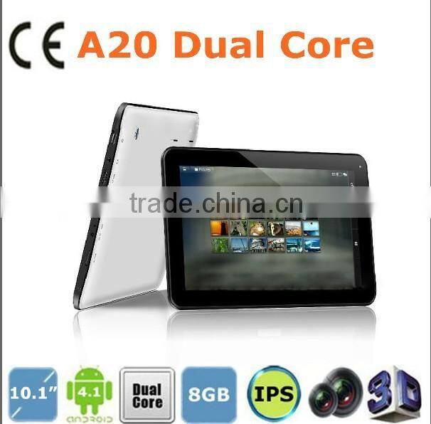 2013 Allwinner A20 10 inch Tablet PC Dual Core 1G/8G Android 4.2 high quality cheap pc notebook