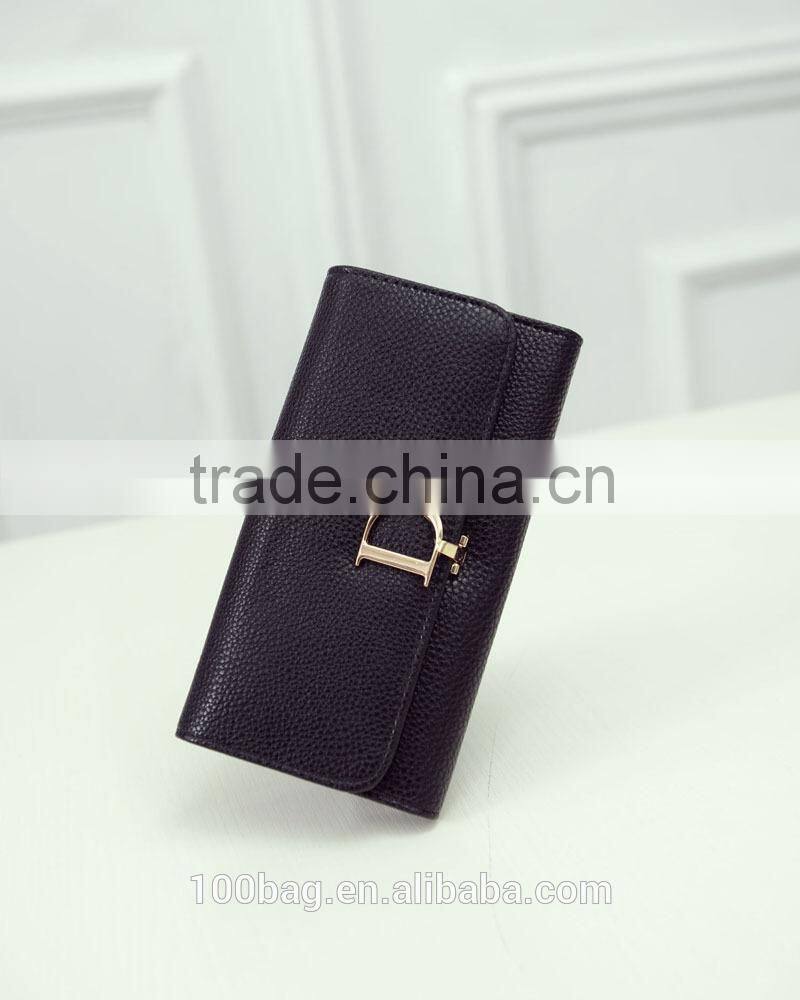 Handbags 2016 new fashion trend of the D word generous leather clutch wallet long section of zero Miss Qian Bao wallet