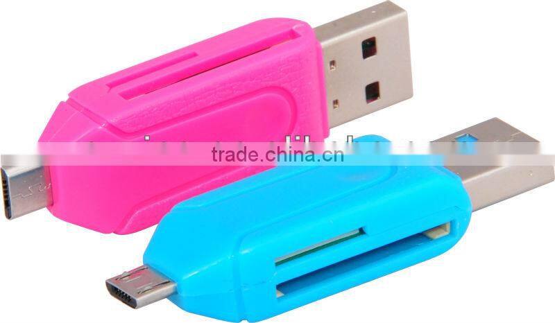 5-in-1 OTG Micro USB Smart Card Reader Connection Kit for Samsung Galaxy S4