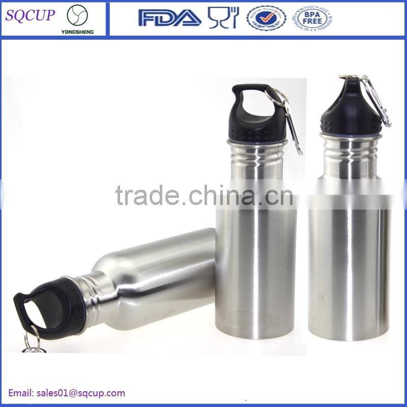 China made 750ml stainless steel water bottle, stainless steel sports bottle, food grade stainless steel sport water bottle