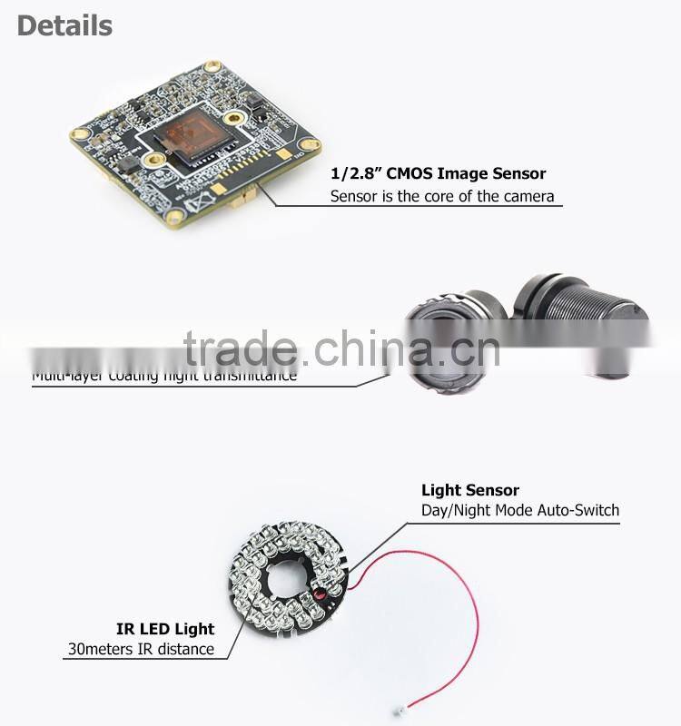 1080P 30fps 2.0megapixel 30m ir night vision ip66 waterproof ir ip camera