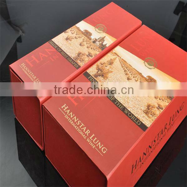 Top quality printing paper wine box