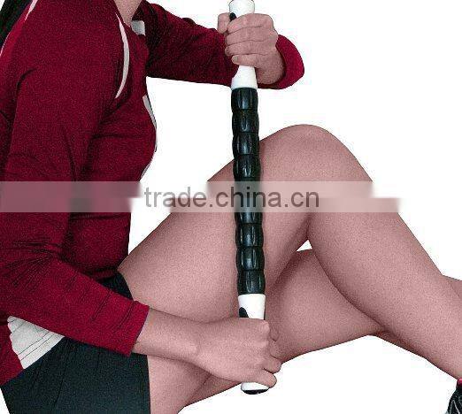 soft silicone spinning ball running muscle massage stick
