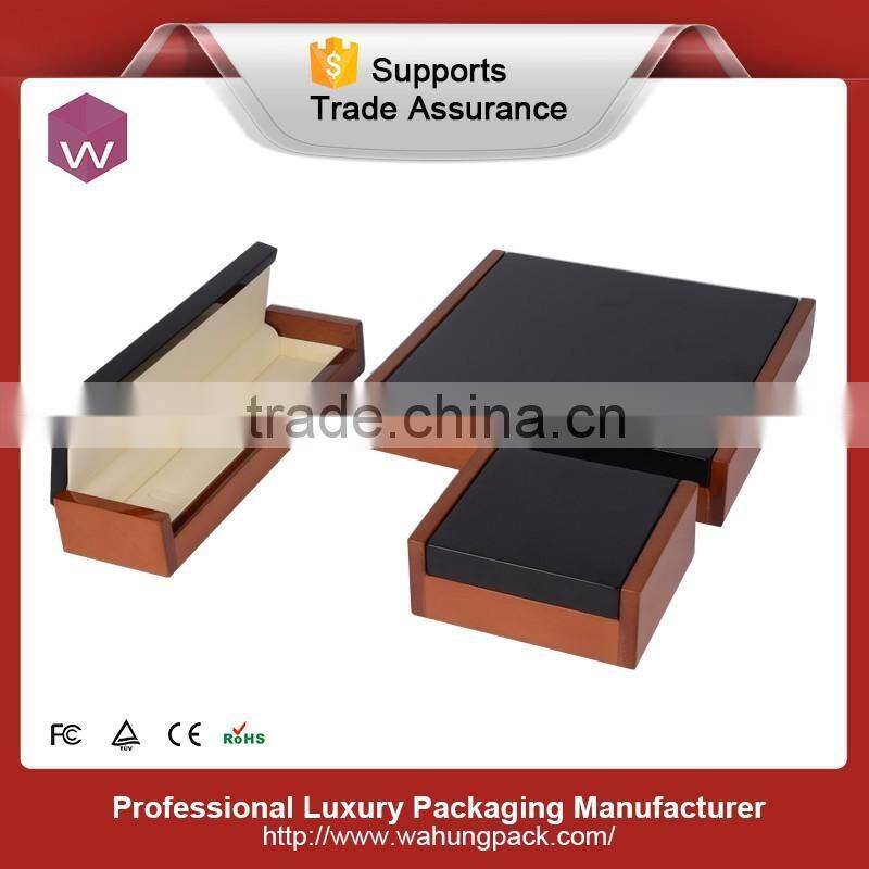 High quality wood paper jewel set box unique