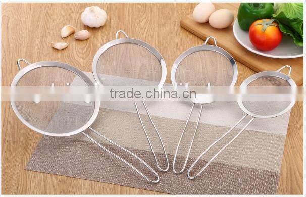 High Grade Eco-friendly Hanging 18/10 Kitchen Accessories Stainless Steel Sifter