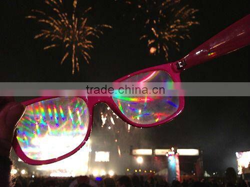 custom logo powful rainbow eyewear 3d for Festival