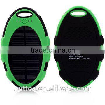 Hot selling 5000mah portable solar charger for samsung mobile phone