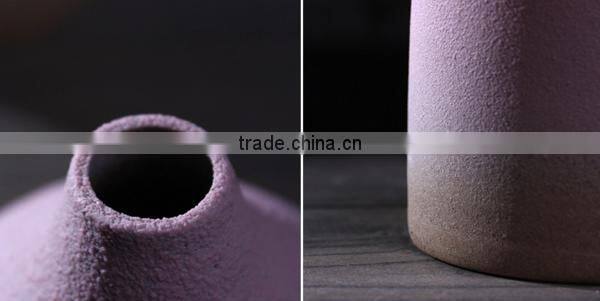 Coarse Pottery Frosted Gradient Ceramic Vase HB11