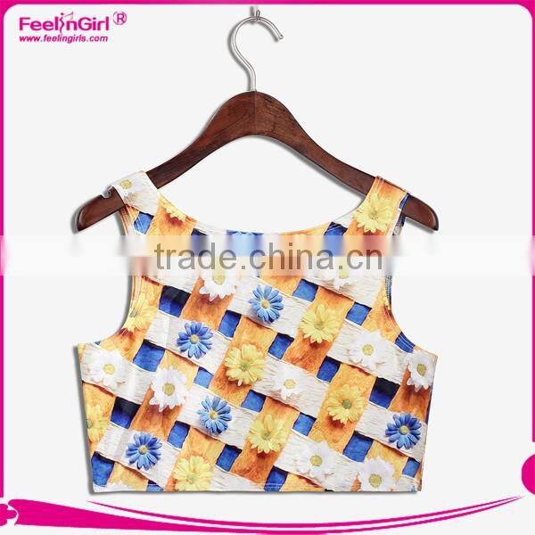 customized sport cheerleading uniform crop tops for girls