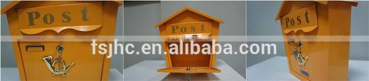 Foshan JHC-2014C Wall Mounted Mailbox/Unique Design Decorative Letterbox/LockablePostbox