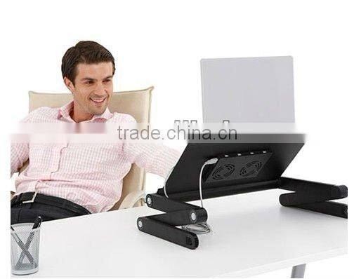 Adjustable wooden Laptop Table/ Laptop Computer Desk Portable Bed Tray Book Stand