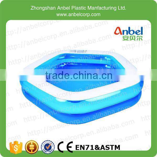 Kiddie Pool - Giant Inflatable Family and Kids Pentagon Pool - Almost 7 Feet Wide (79" X 77" X 18.5")