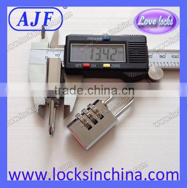 AJF China manufacturer Italy market newest metal reset luggage combination lock
