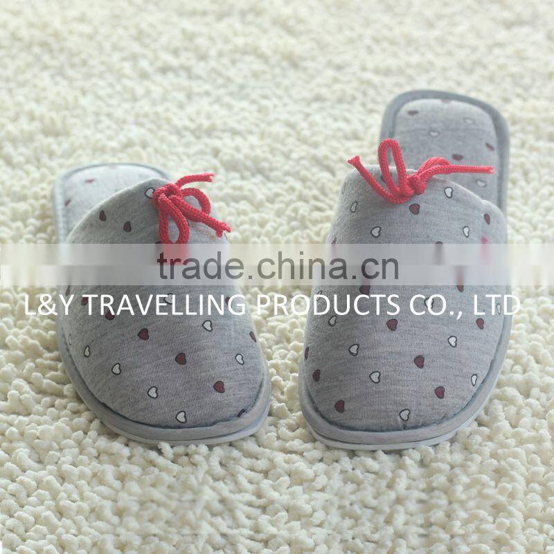 Jersey with teddy print women indoor Slippers, women home slippers,women house slippers,