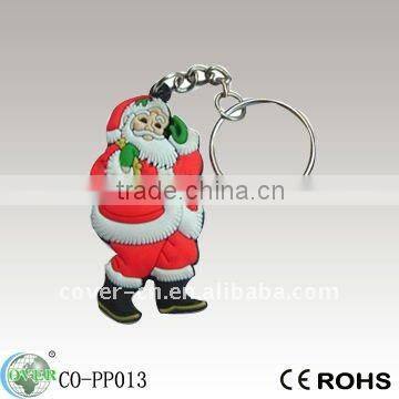 Cheapest PVC Christmas Santa Keychain as Promotional Gifts
