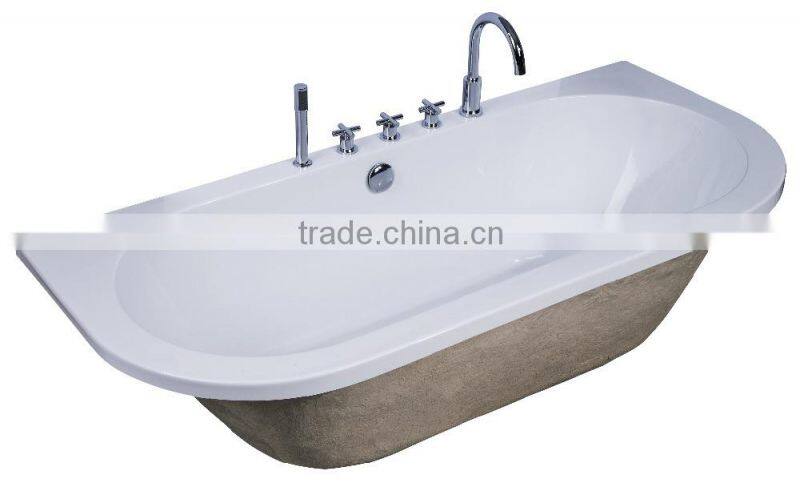 SUNZOOM indoor bathtub,polyester bathtub,bathtub in floor