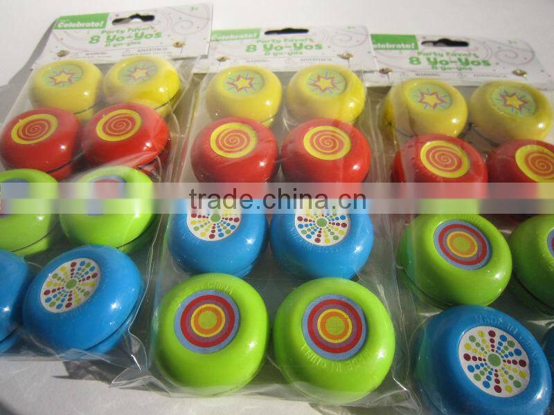 2015 HOT SALE plastic mini yoyo ball retractable yoyo ball