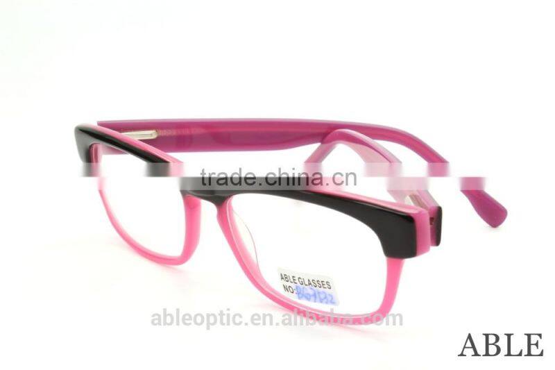 HOTSELLING milky color fashion students acetate hand made spectacles optical frames eyewear eyeglasses