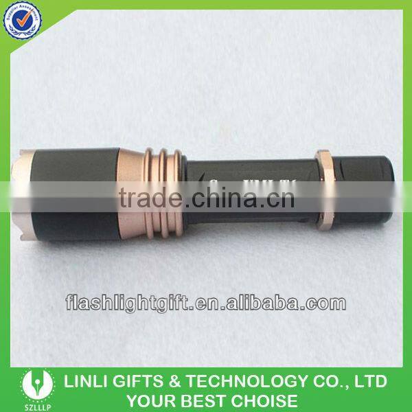 Cree t6 zoom rechargeable torch light