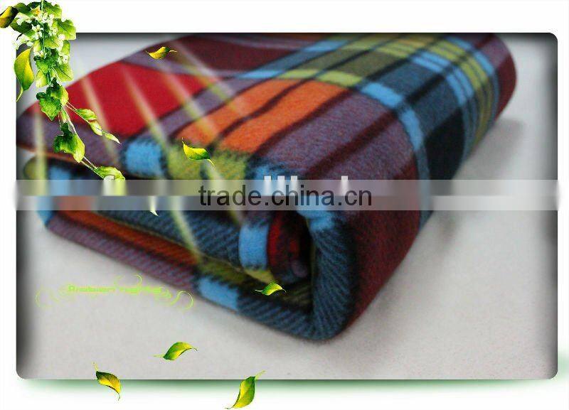 100% polyester knitted both side brushed polar fleece fabric