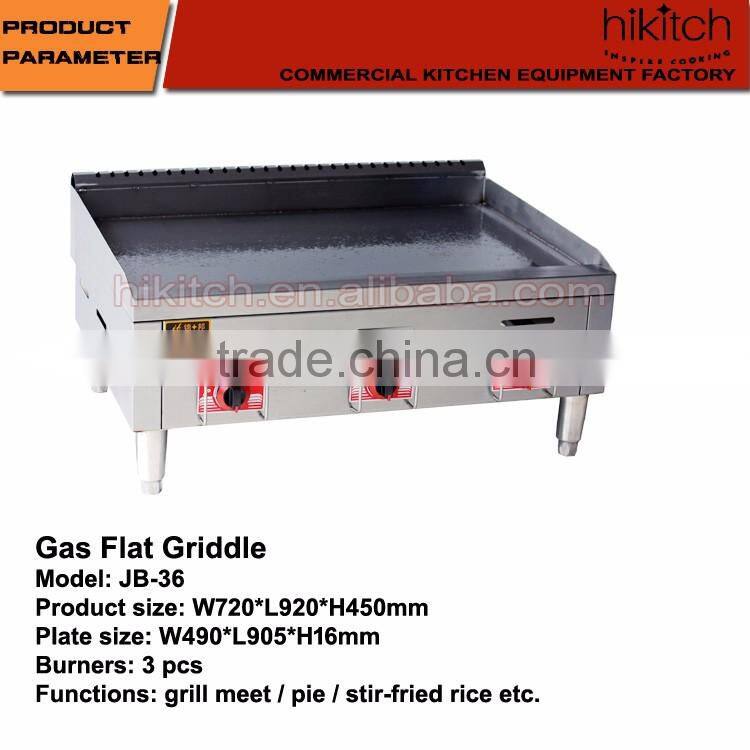 Stainless steel griddle for restaurant gas 36 griddle presto 3 burner big griddle