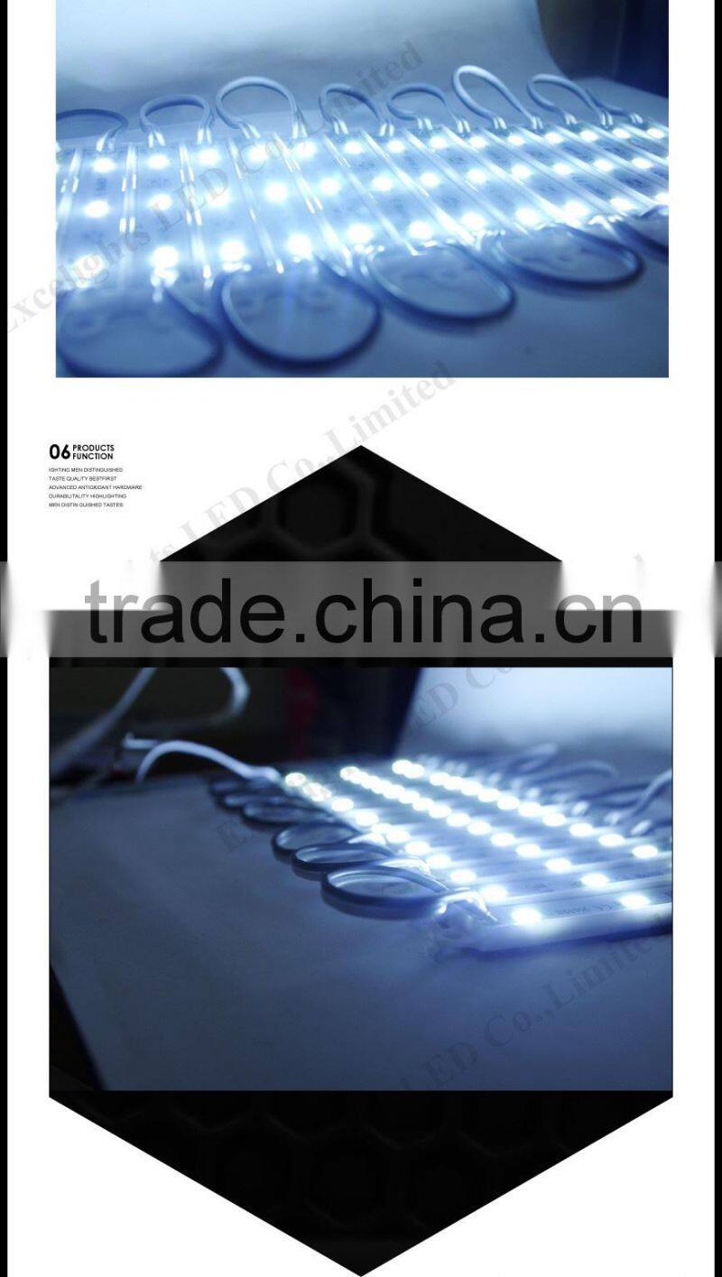 High Quality Waterproof SMD 5050 75*12mm 3 chips LED Module RGB