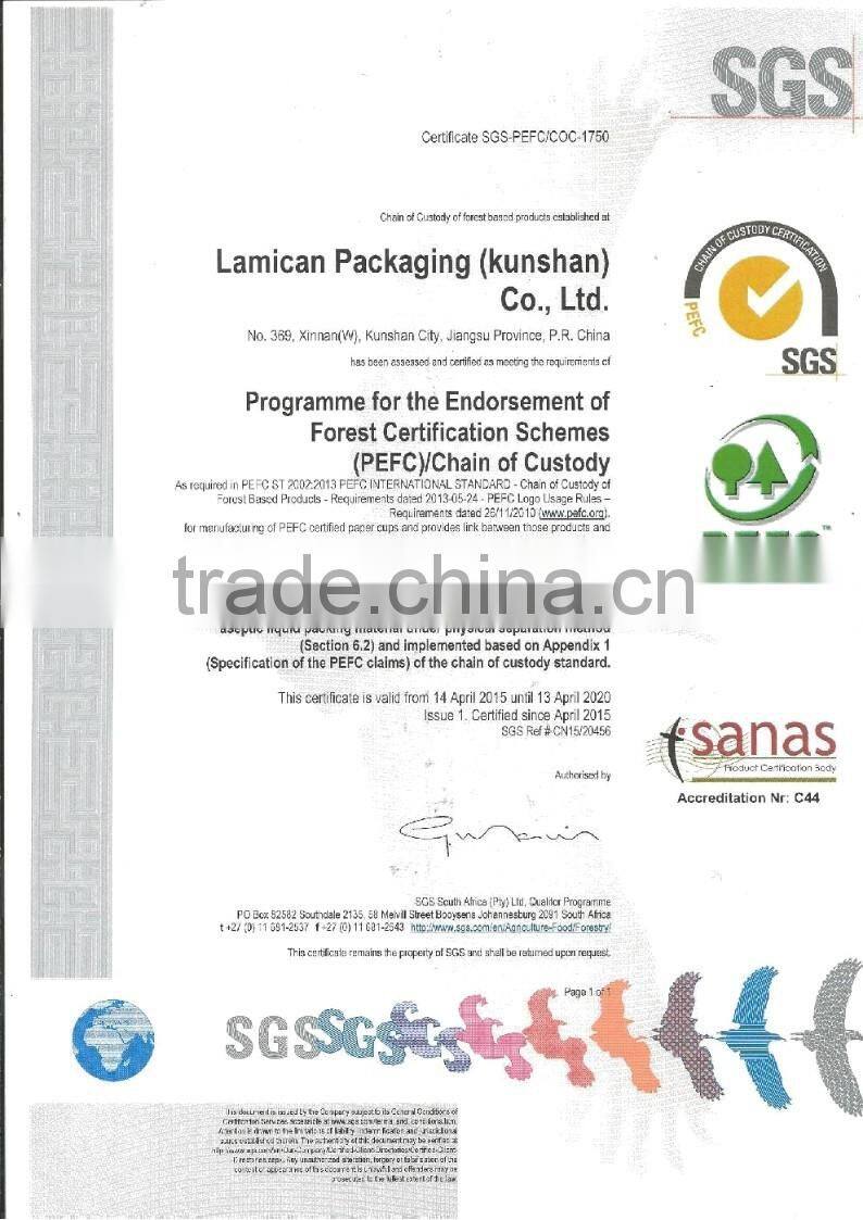 vending paper cup for hot drink