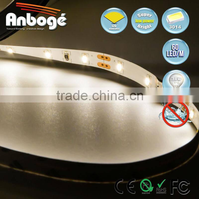 Super bright SMD 3014 LED Strip 12V, 6mm LED strip 60 LEDs/meter