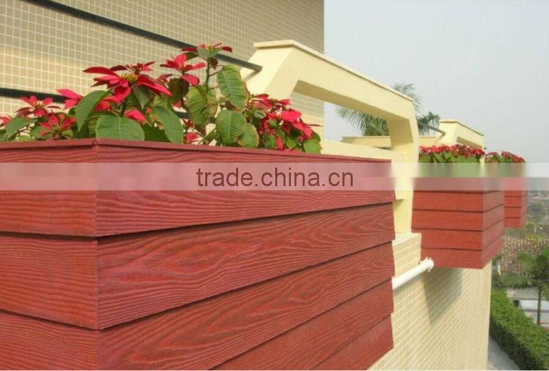 7.5mm thick Smooth and Wood Grain Fiber Cement Weatherboards plank for residential cladding